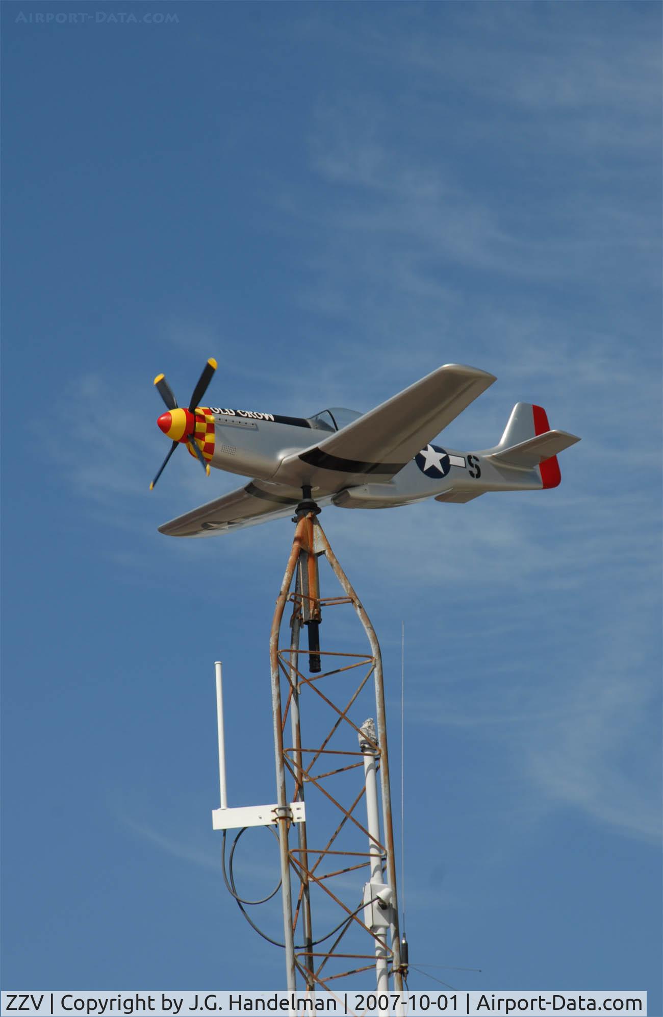 Zanesville Municipal Airport (ZZV) - wind sock at Zanesville OH