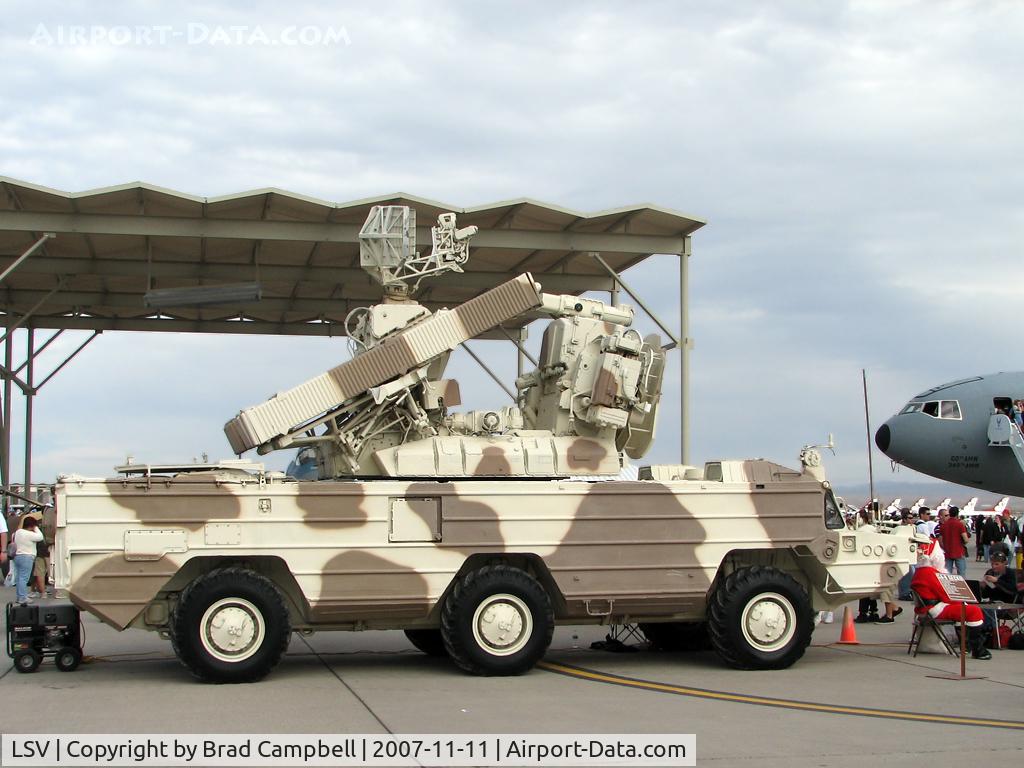 Nellis Afb Airport (LSV) - I'm not sure what this is but it was on display at Aviation Nation 2007. What's more confusing is why Santa is sitting in front of it.