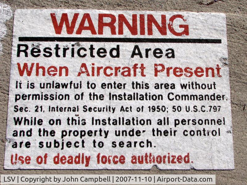 Nellis Afb Airport (LSV) - Uh-oh - I think we're all in trouble!