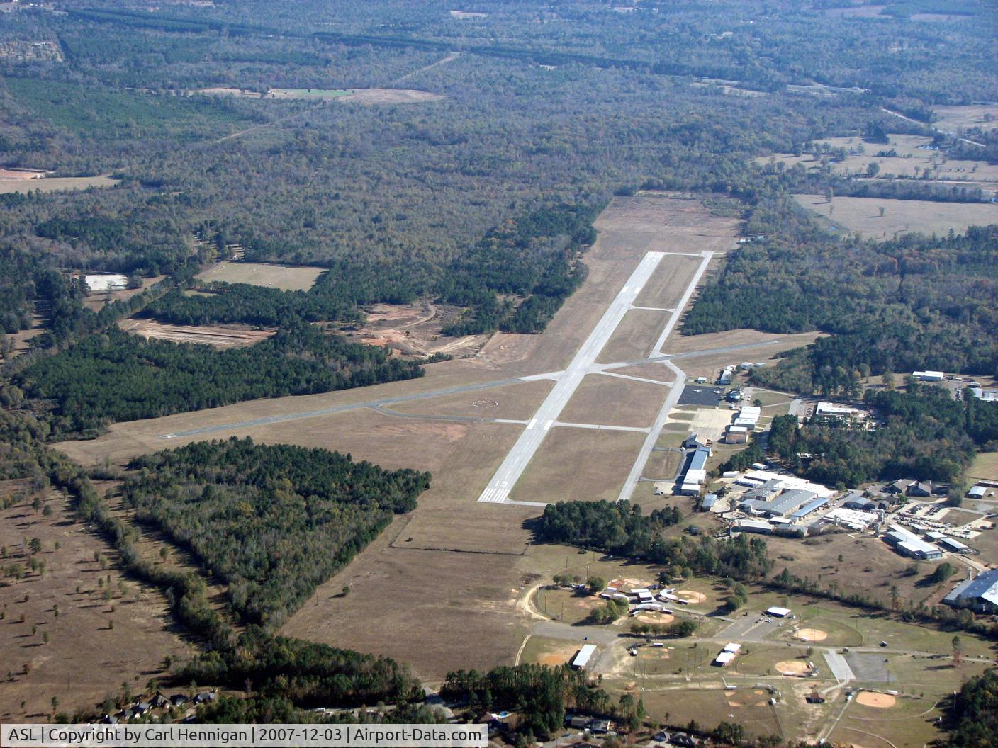 Harrison County Airport (ASL) - looking southeast