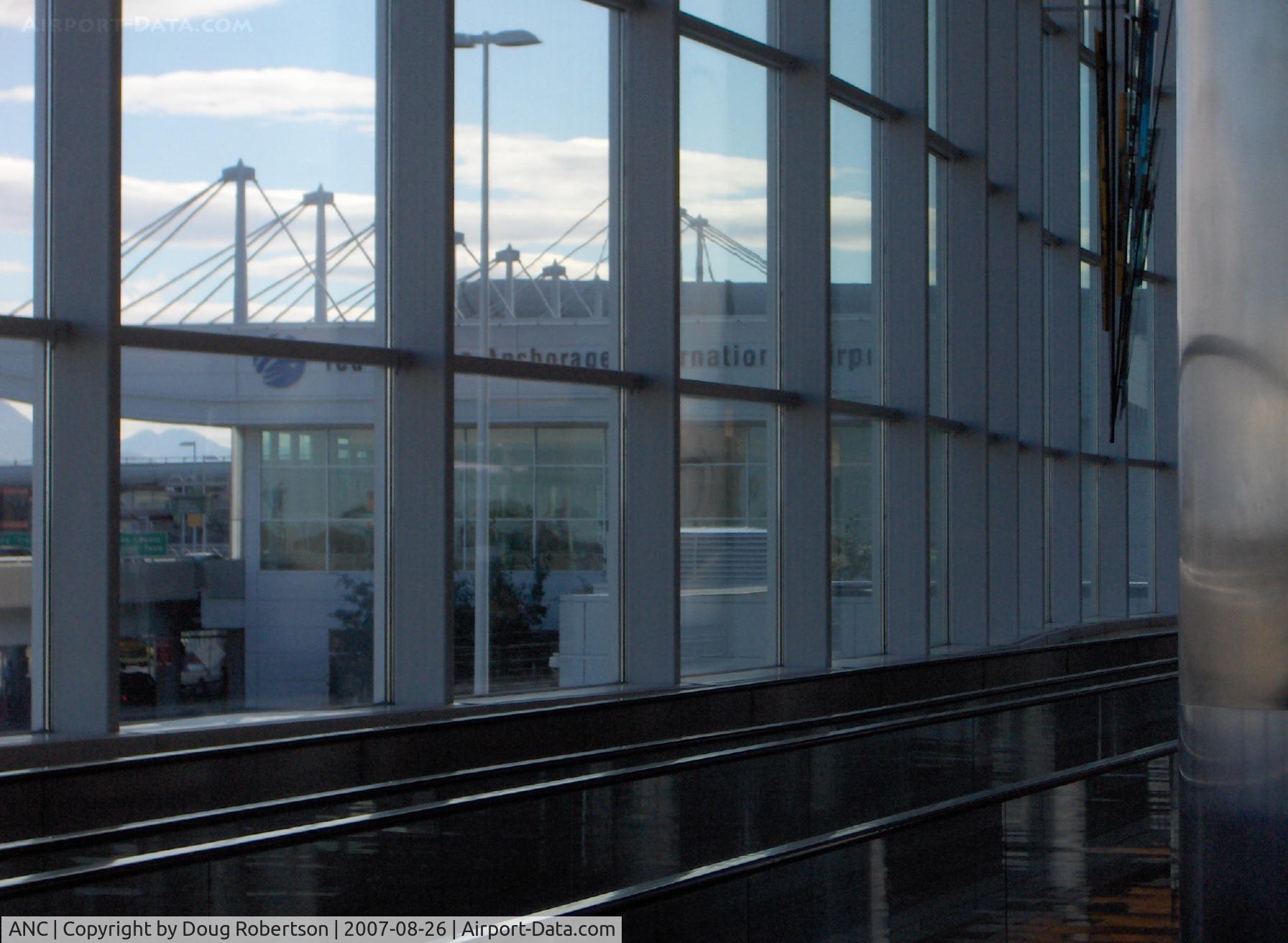 Ted Stevens Anchorage International Airport (ANC) - South Terminal pillar and concourse