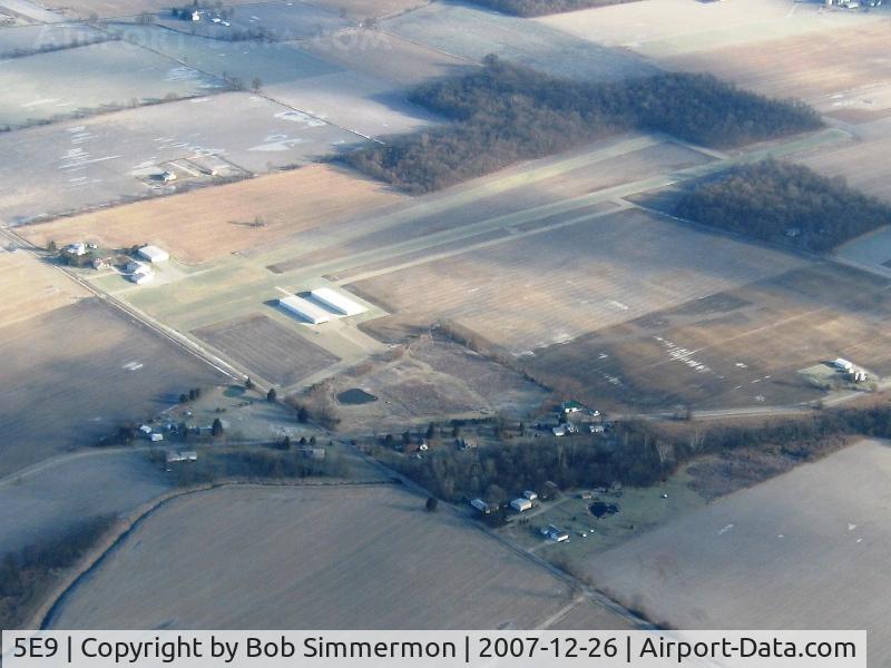Packer Airport (5E9) - Winter look from 3500'