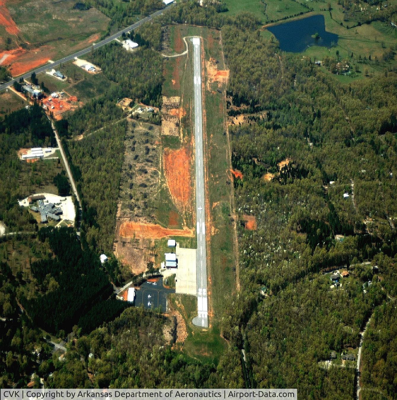 Sharp County Regional Airport (CVK) - Aerial Photo