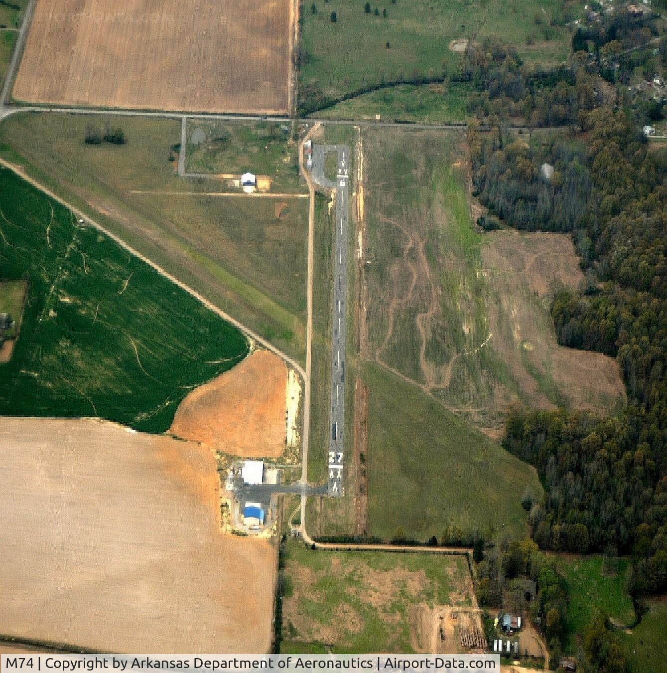 Bald Knob Municipal Airport (M74) - Aerial Photo