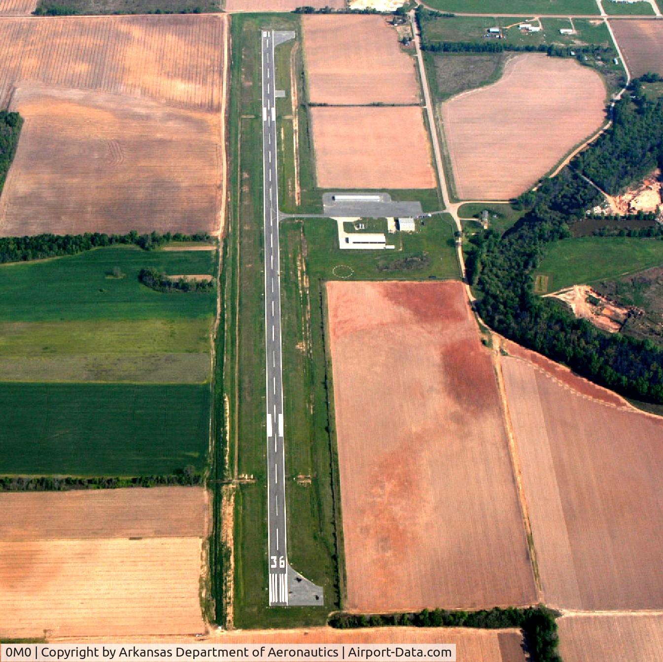 Billy Free Municipal Airport (0M0) - Aerial Photo