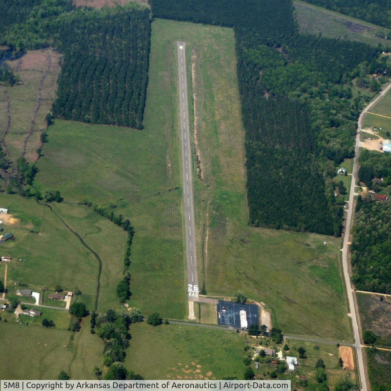 Gurdon Lowe Field Airport (5M8) - Aerial Photo