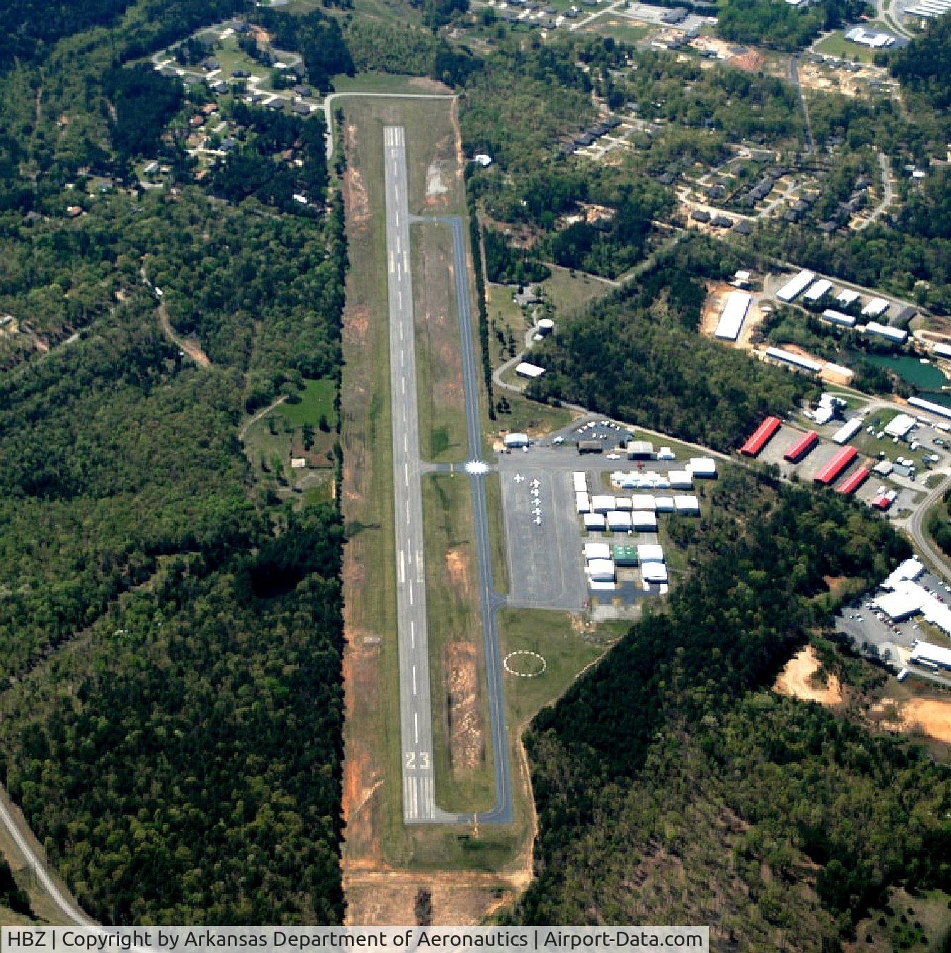 Heber Springs Municipal Airport (HBZ) - Aerial Photo