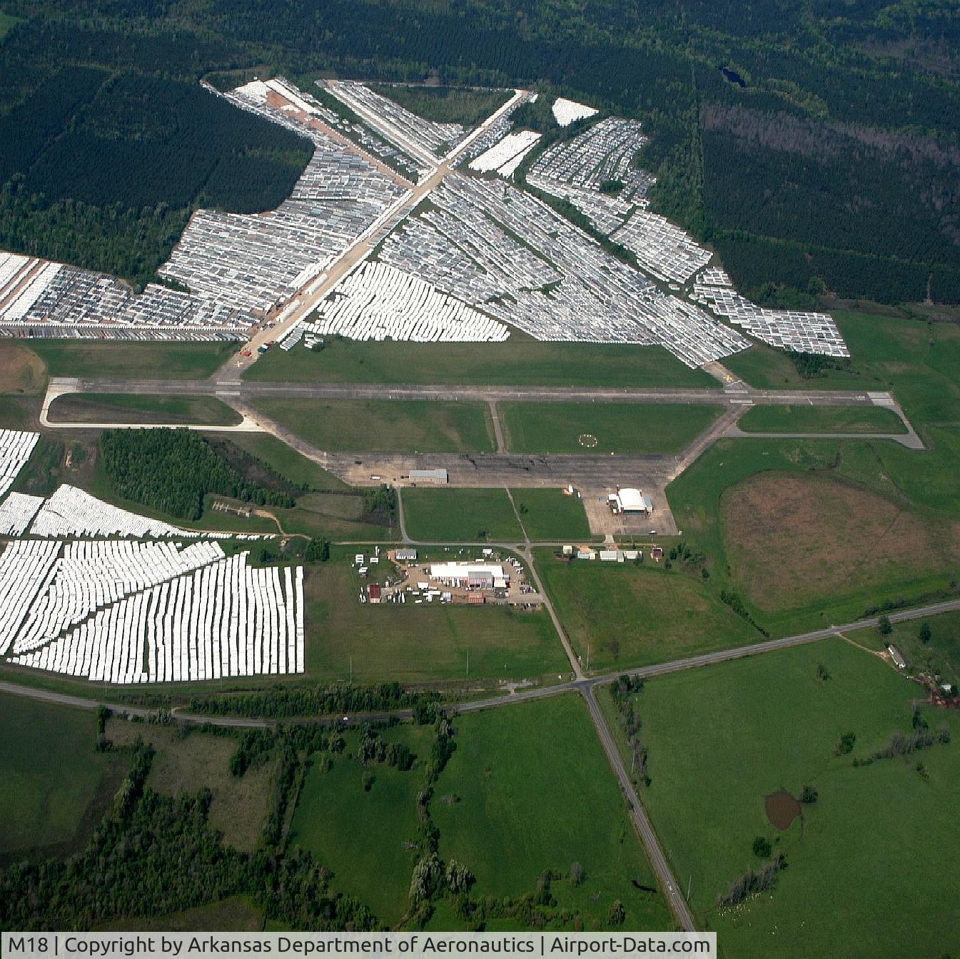 Hope Municipal Airport (M18) - Aerial Photo