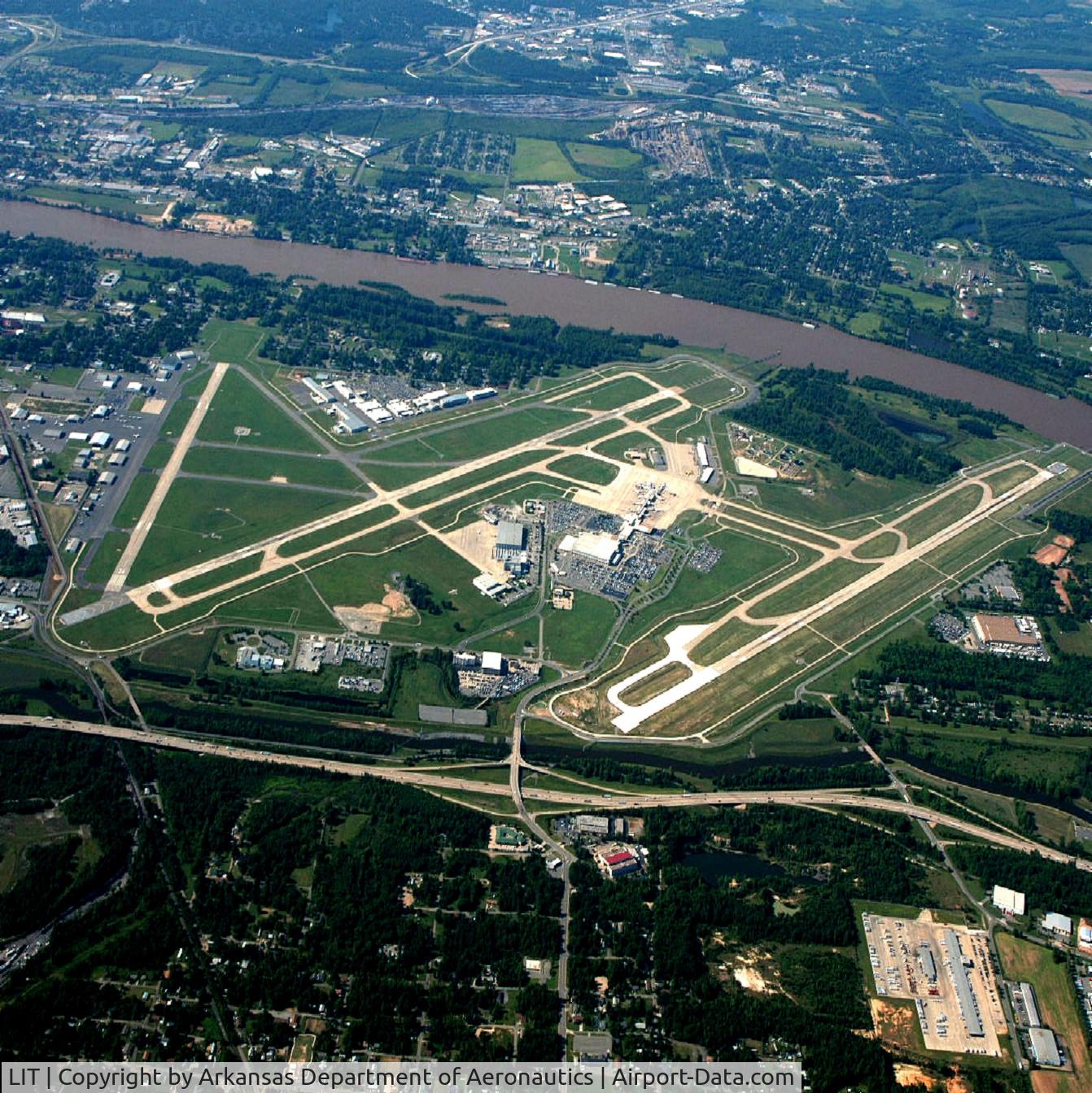 Bill And Hillary Clinton National/adams Fi Airport (LIT) - Aerial Photo