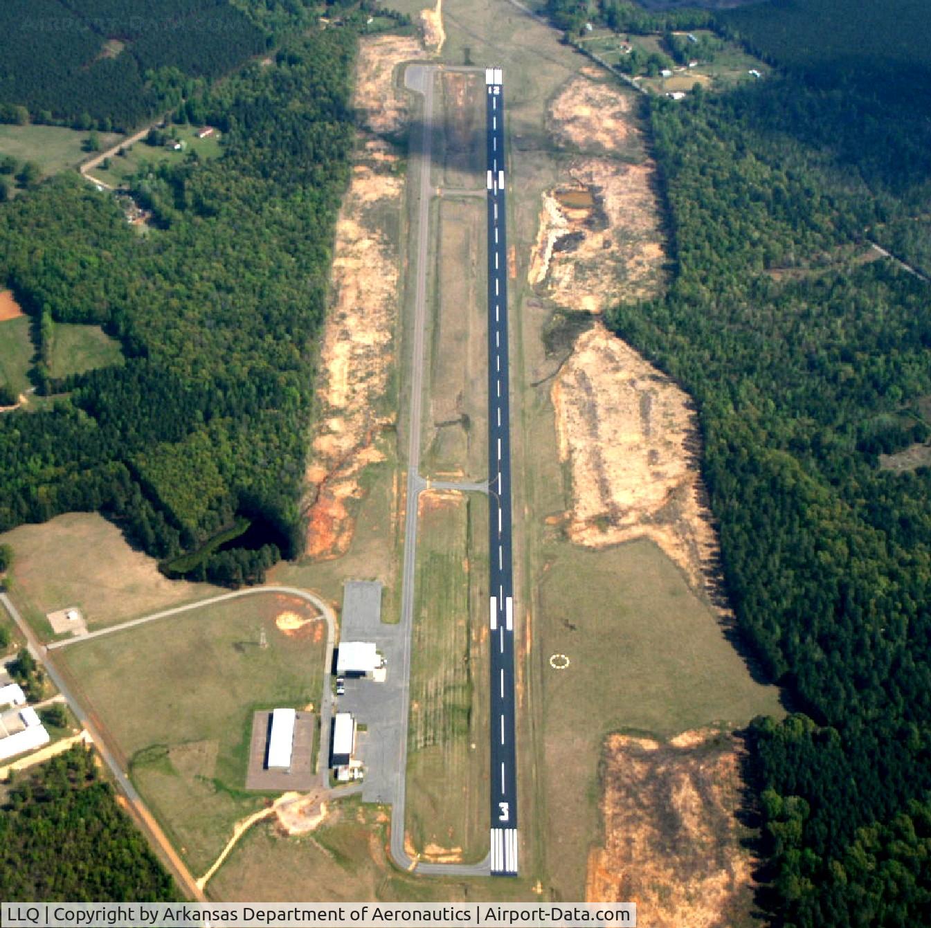 Monticello Muni/ellis Field Airport (LLQ) - Aerial Photo