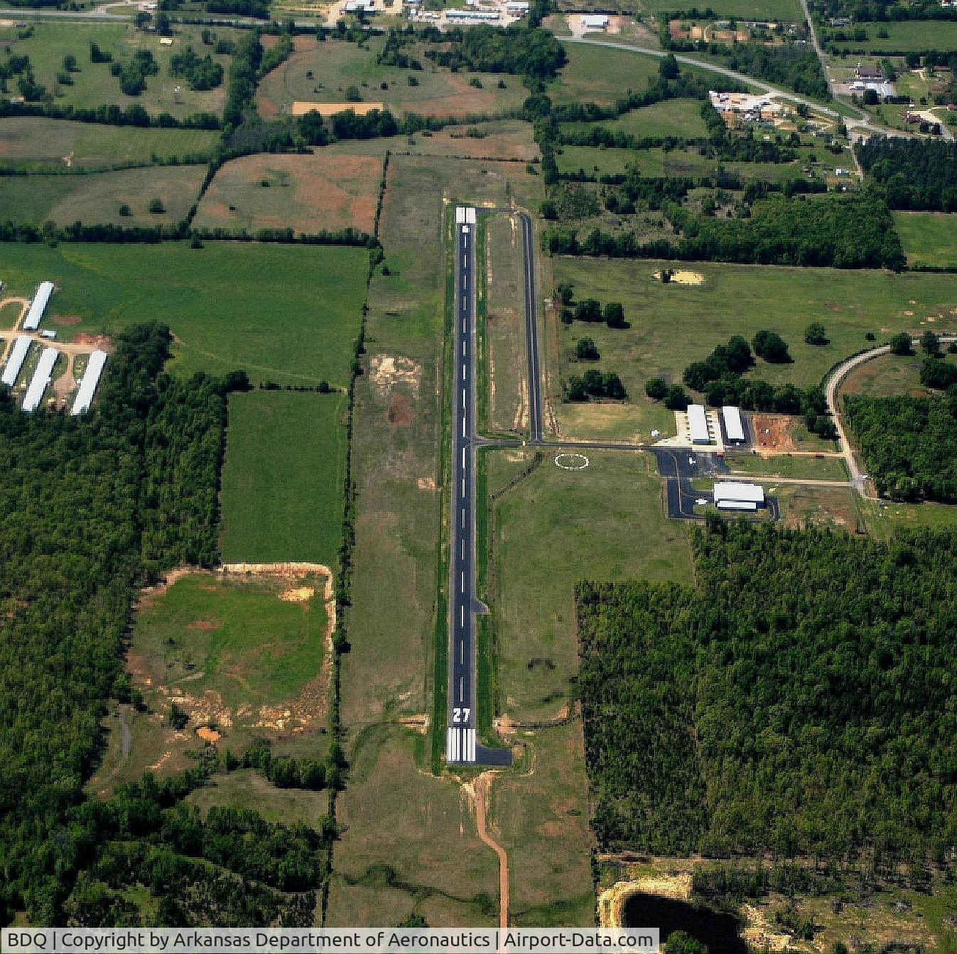 Morrilton Municipal Airport (BDQ) - Aerial Photo
