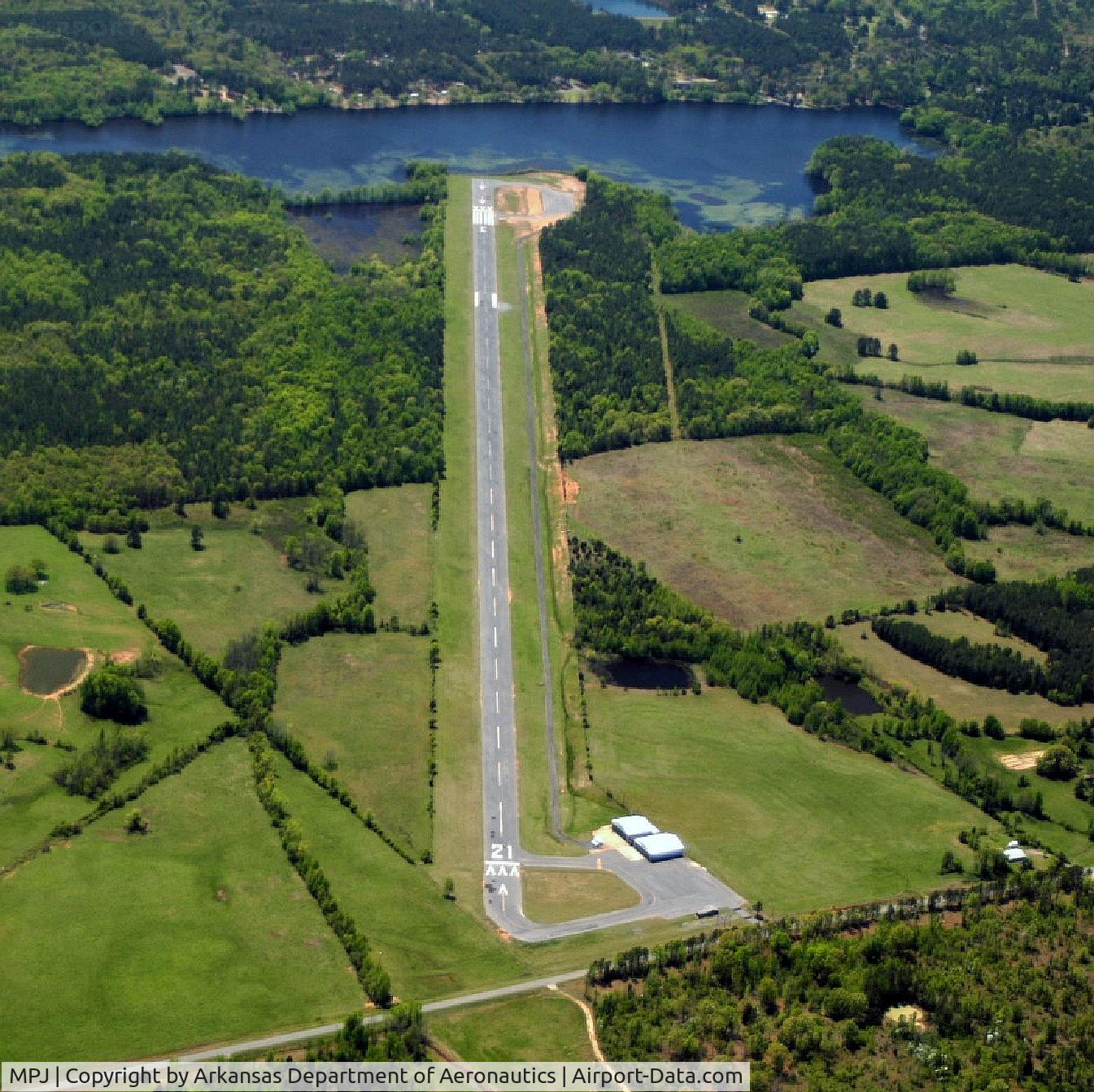 Petit Jean Park Airport (MPJ) - Aerial Photo
