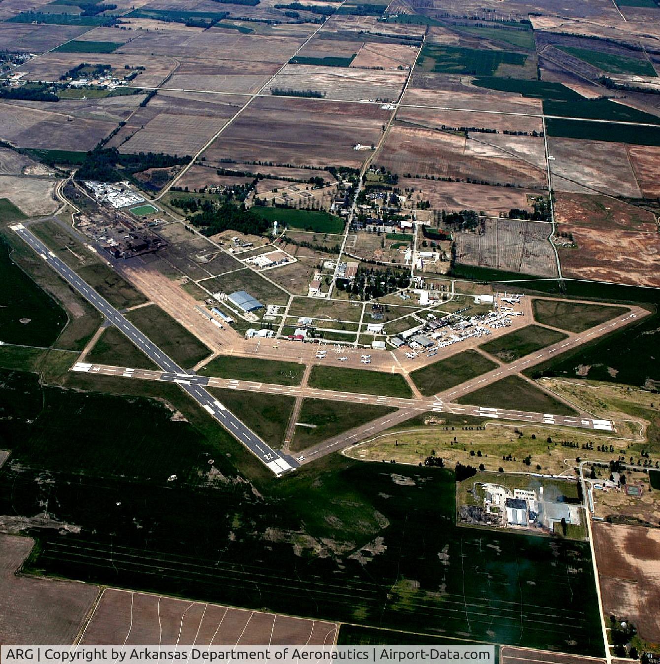 Walnut Ridge Regional Airport (ARG) - Aerial Photo