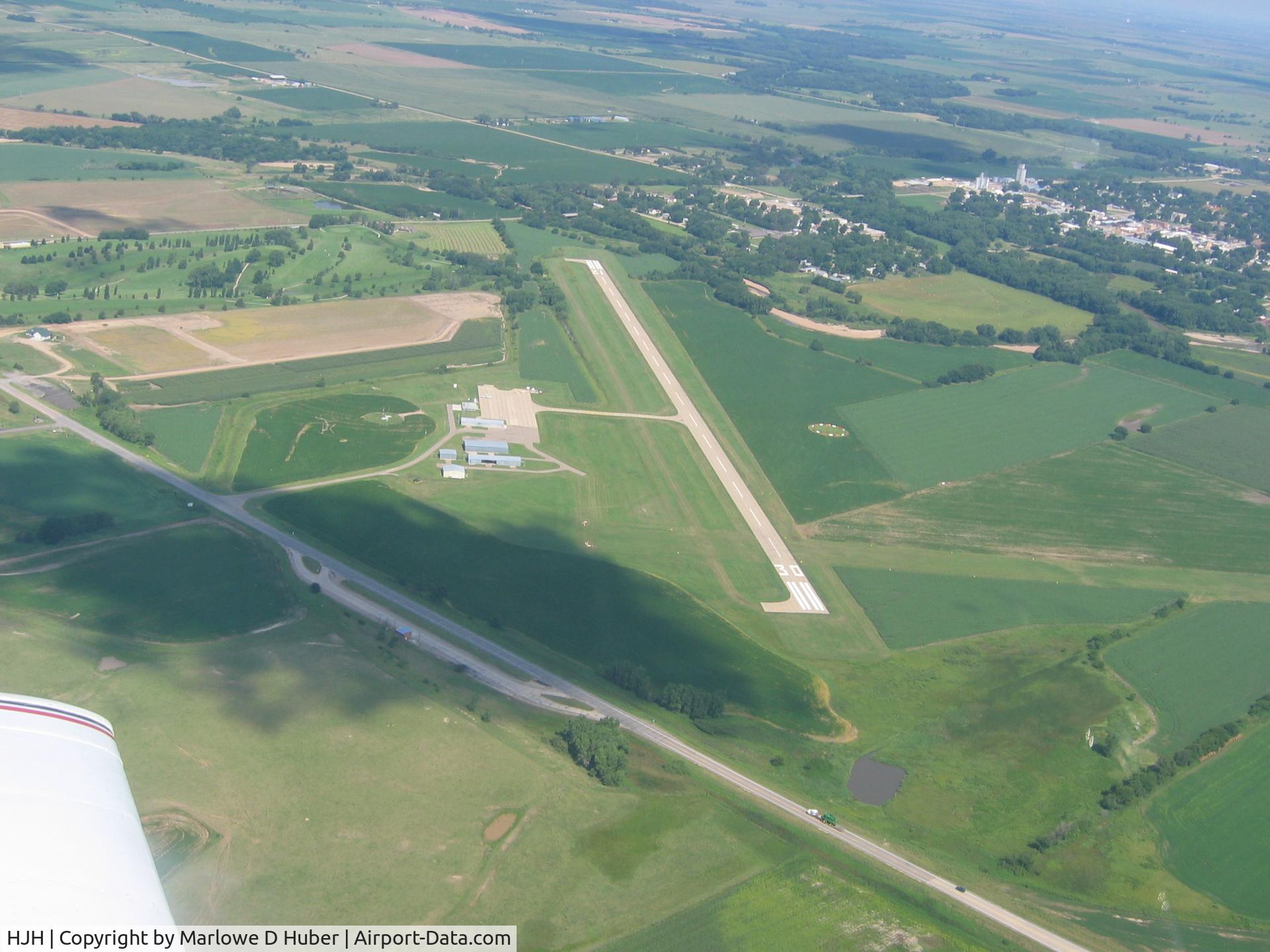 Hebron Municipal Airport (HJH) - From the Southeast