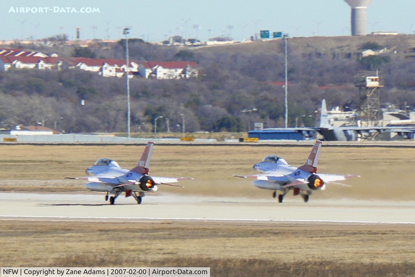 Fort Worth Nas Jrb/carswell Field Airport (NFW) - Two chase aircraft from Edwards AFB in town for F-35 flight test. - 92-0455 and 92-0456