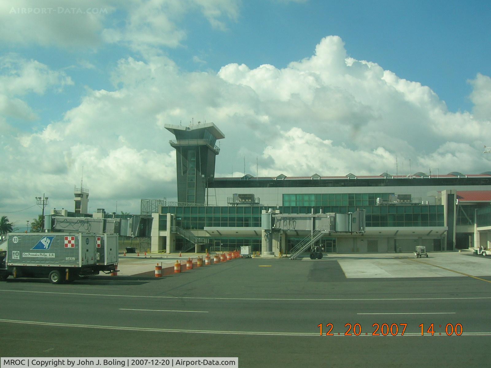 Juan Santamaría International Airport, San José Costa Rica (MROC) - Tower from airside at San Jose, Costa Rica