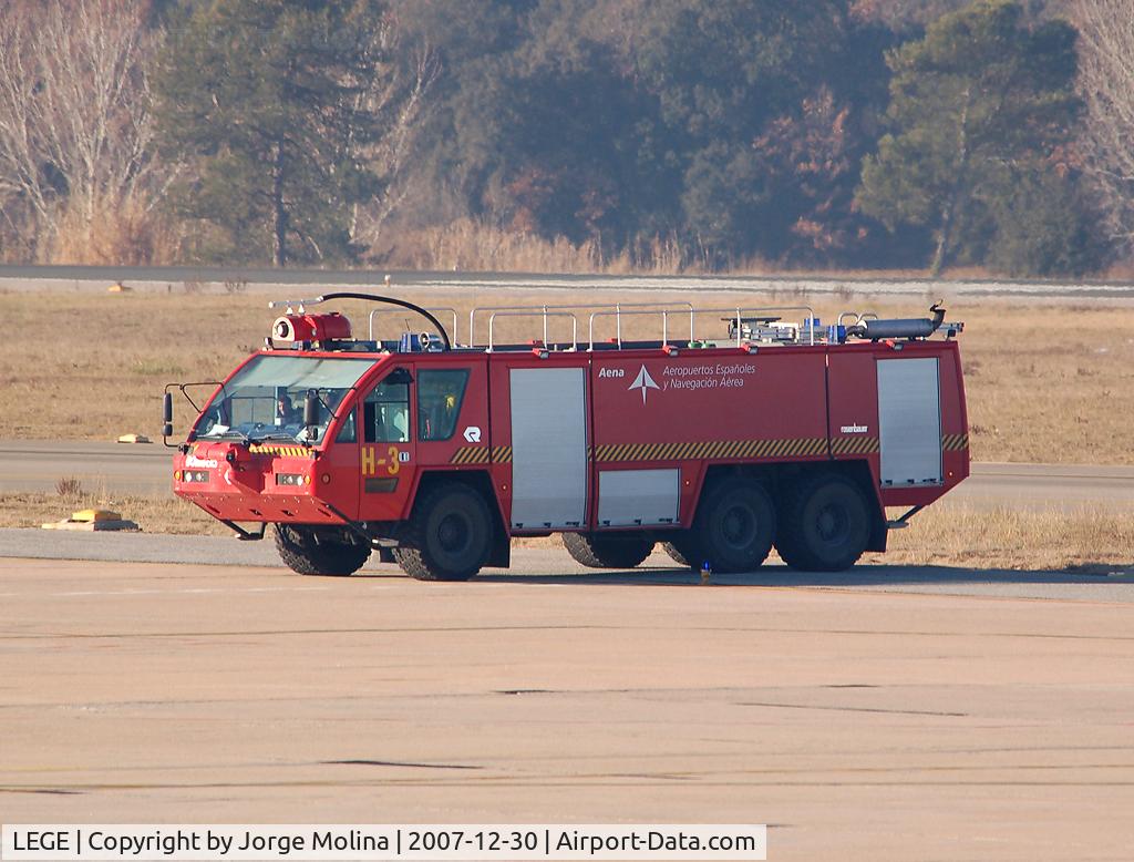 Girona-Costa Brava Airport, Girona Spain (LEGE) - FiremenÂ´s truck (H-3) - Girona Airport (Aena)