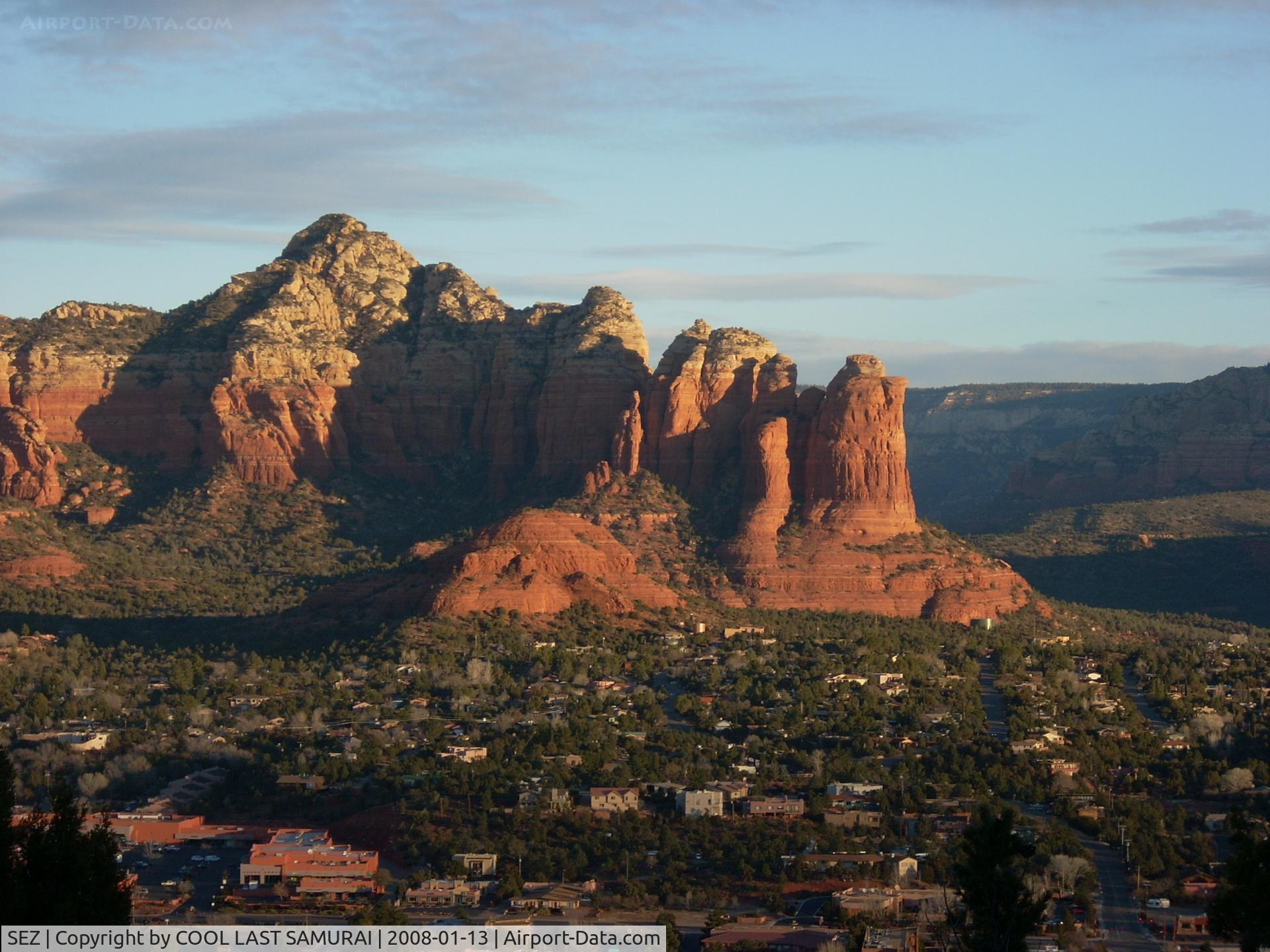 Sedona Airport (SEZ) - A view from Sky Ranch Lodge, located right adjacent to SEZ Terminal