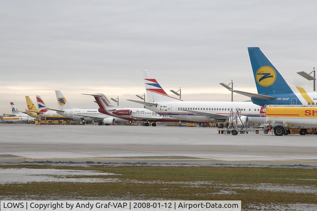 Salzburg Airport, Salzburg Austria (LOWS) - Outer stands at Salzburg airport
