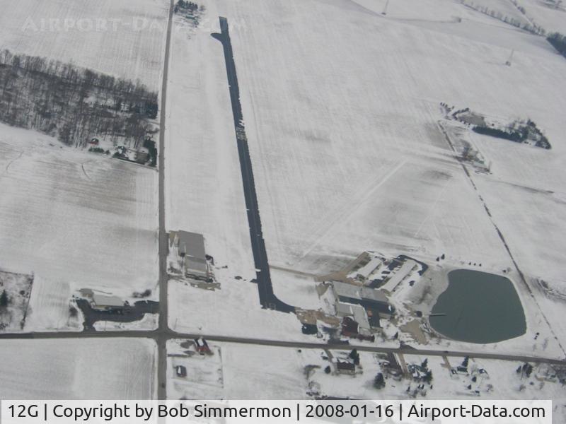 Shelby Community Airport (12G) - Looking south down runway 18