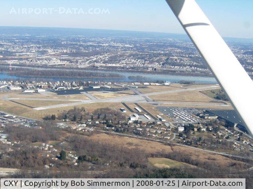 Capital City Airport (CXY) - Looking east