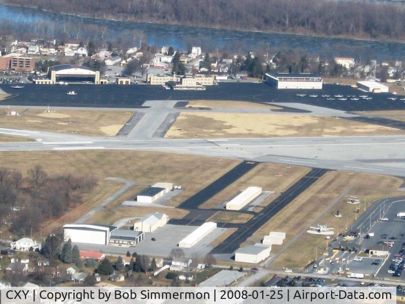 Capital City Airport (CXY) - View of the ramp