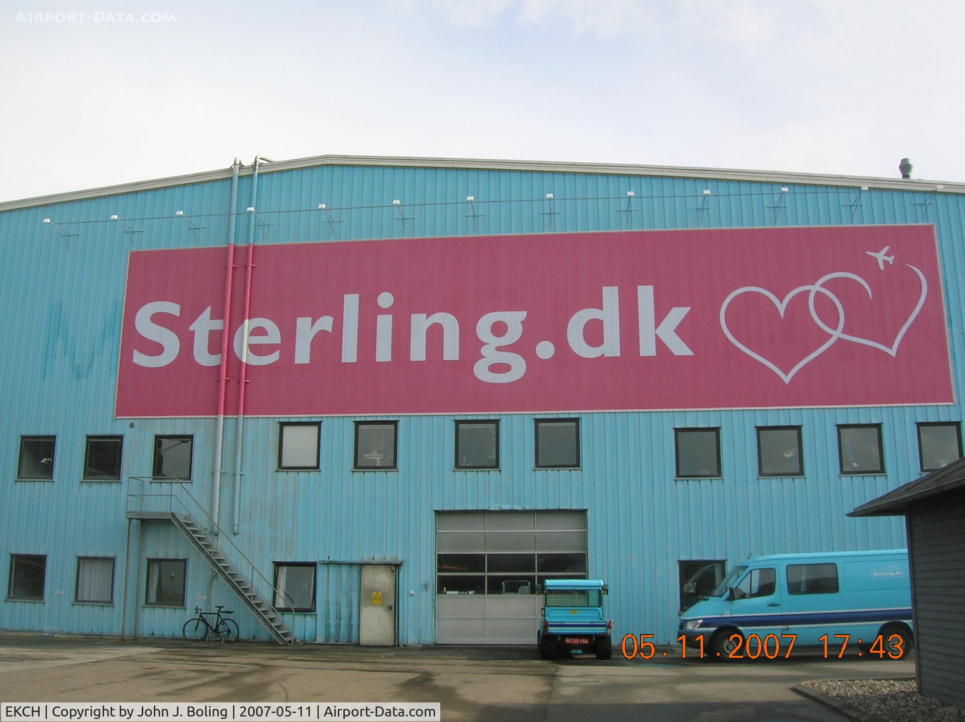 Copenhagen Airport, Kastrup near Copenhagen Denmark (EKCH) - Sterling Airlines Maintenance Hangar at Copenhagen