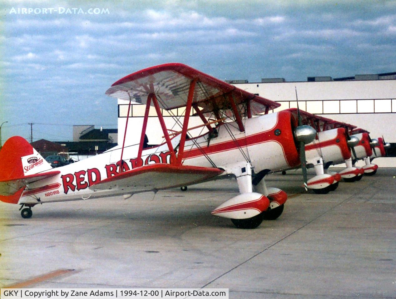 Arlington Municipal Airport (GKY) - Red Baron Stearman Squadron visit Arlington Municipal