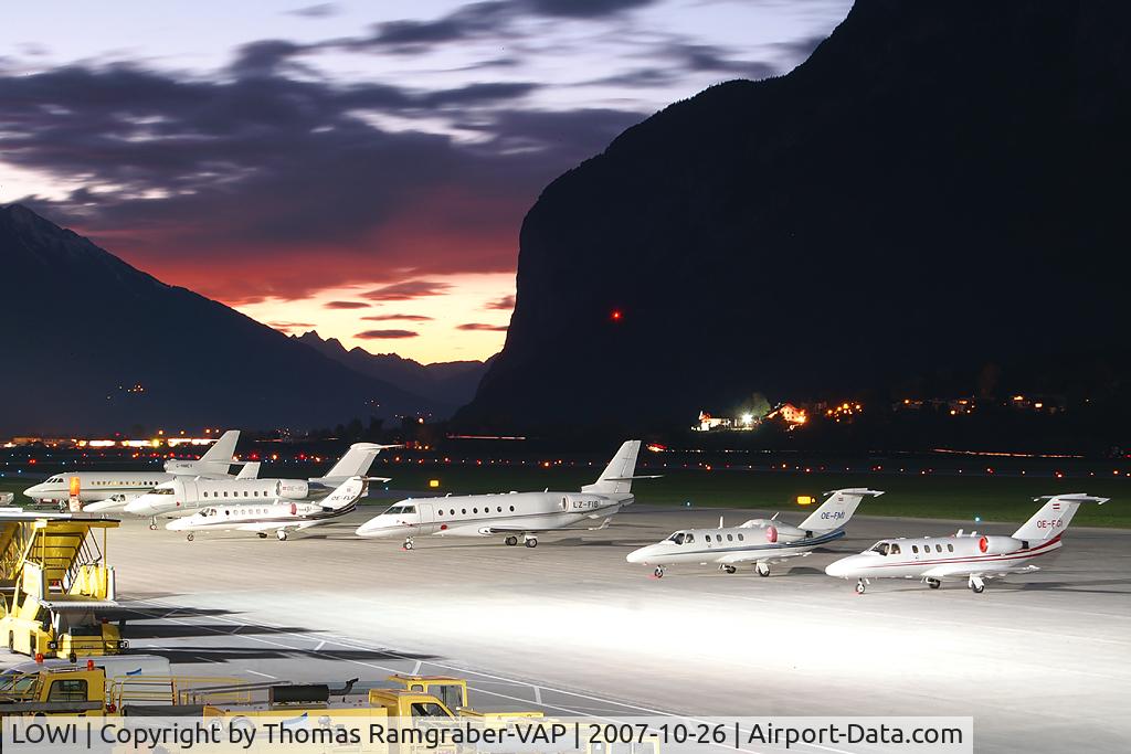Innsbruck Airport, Innsbruck Austria (LOWI) - GAC of INN/LOWI at sunset