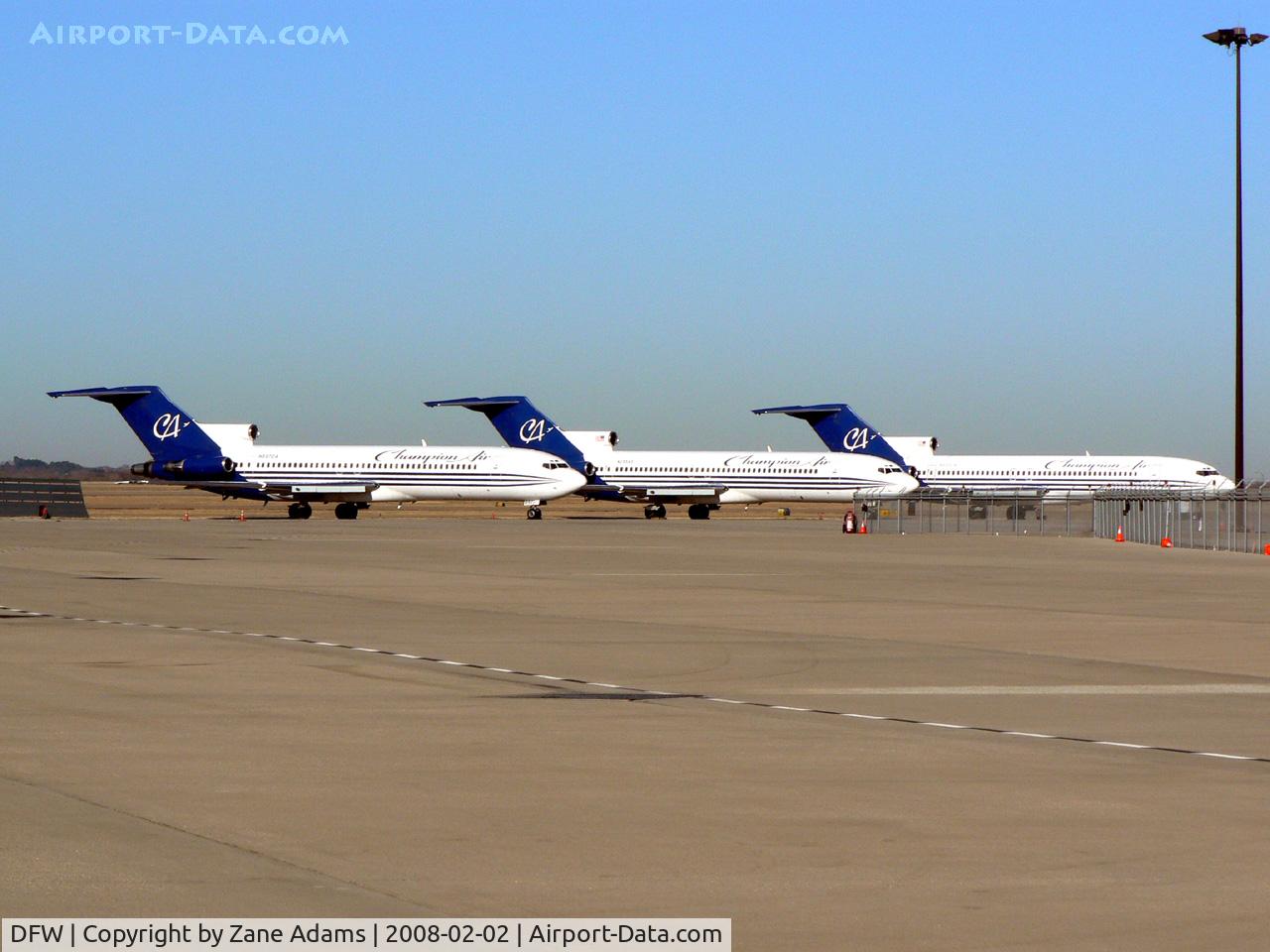 Dallas/fort Worth International Airport (DFW) - Champion Air Las Vegas Charters standing on the General Aviation ramp at DFW