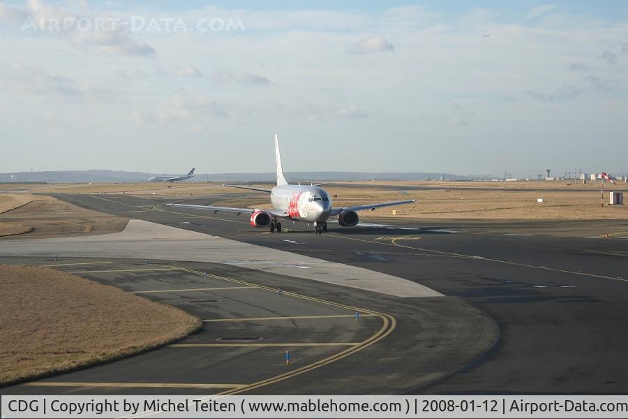 Paris Charles de Gaulle Airport (Roissy Airport), Paris France (CDG) - 737 from Jet2 on the taxiway to runway 09R / 27L
