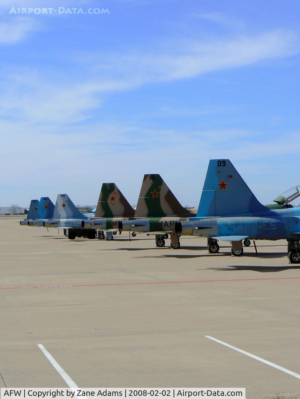Fort Worth Alliance Airport (AFW) - A ramp full of Marine Agressors!