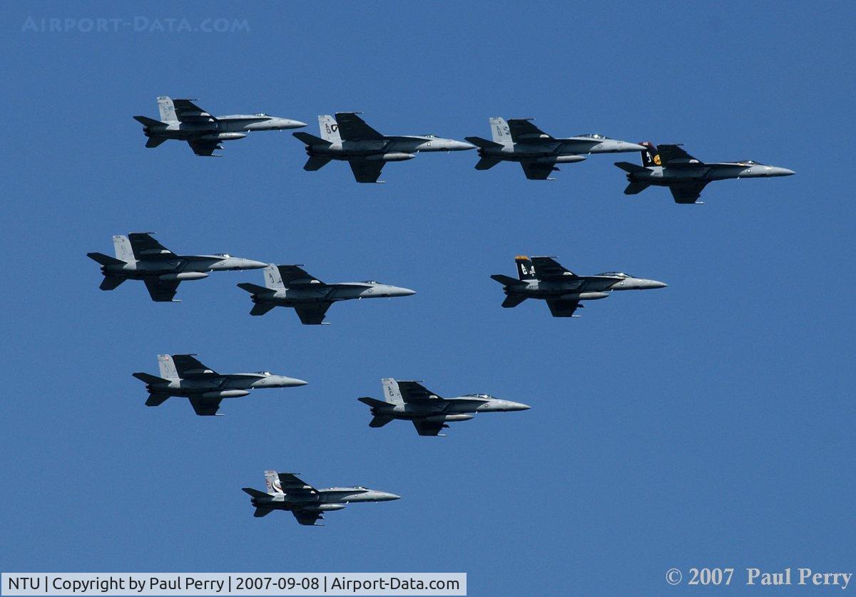 Oceana Nas /apollo Soucek Field/ Airport (NTU) - Fleet flyby with Squadrons VFA-31, VFA-103, VFA-106, VFA-131 and VFA-211.