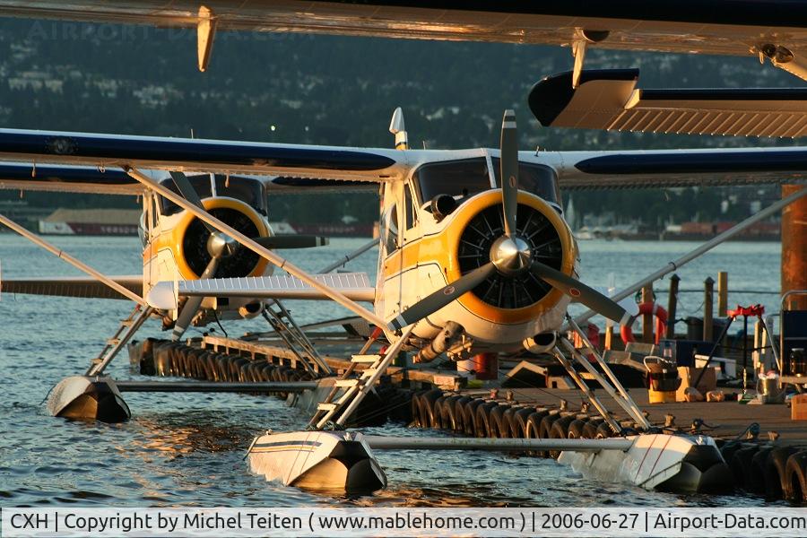 Vancouver Harbour Water Airport (Vancouver Coal Harbour Seaplane Base), Vancouver, British Columbia Canada (CXH) - Two Beavers from Harbour Air at Coal Harbour
