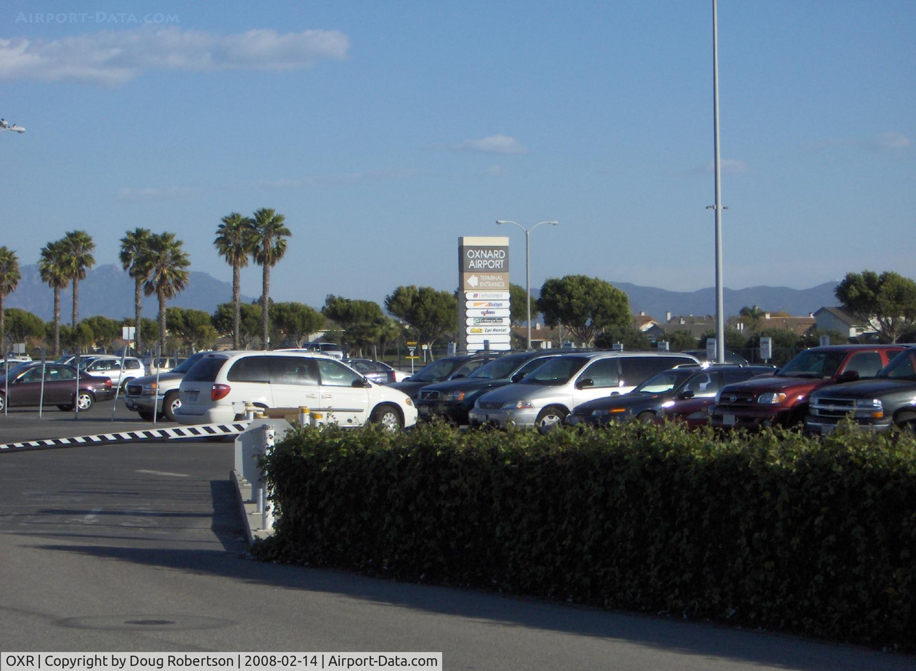 Oxnard Airport (OXR) - Airport Entrance Pylon on Fifth Street east of Patterson Road. OXR was a Civilian Pilot Training Program airport in the late 1930s, supplying pilots for WWII. USAAC pilots trained here in Stearman bipes also in early 1940s during WWII.