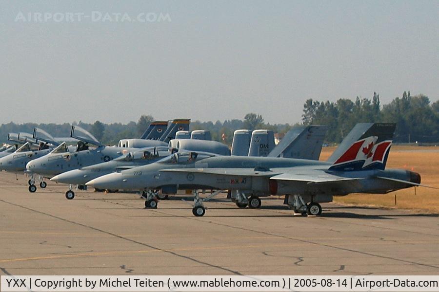 Abbotsford International Airport, Abbotsford, British Columbia Canada (YXX) - Jets flightline at the 2005 Airshow