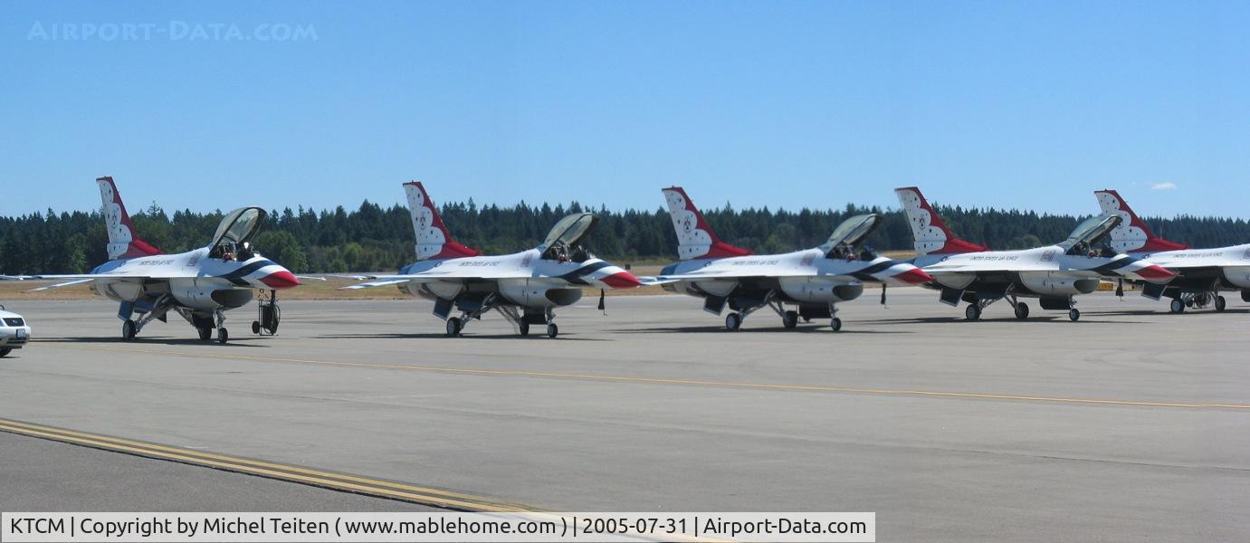 Mcchord Field (joint Base Lewis-mcchord) Airport (TCM) - Thunderbirds aligned at McChord