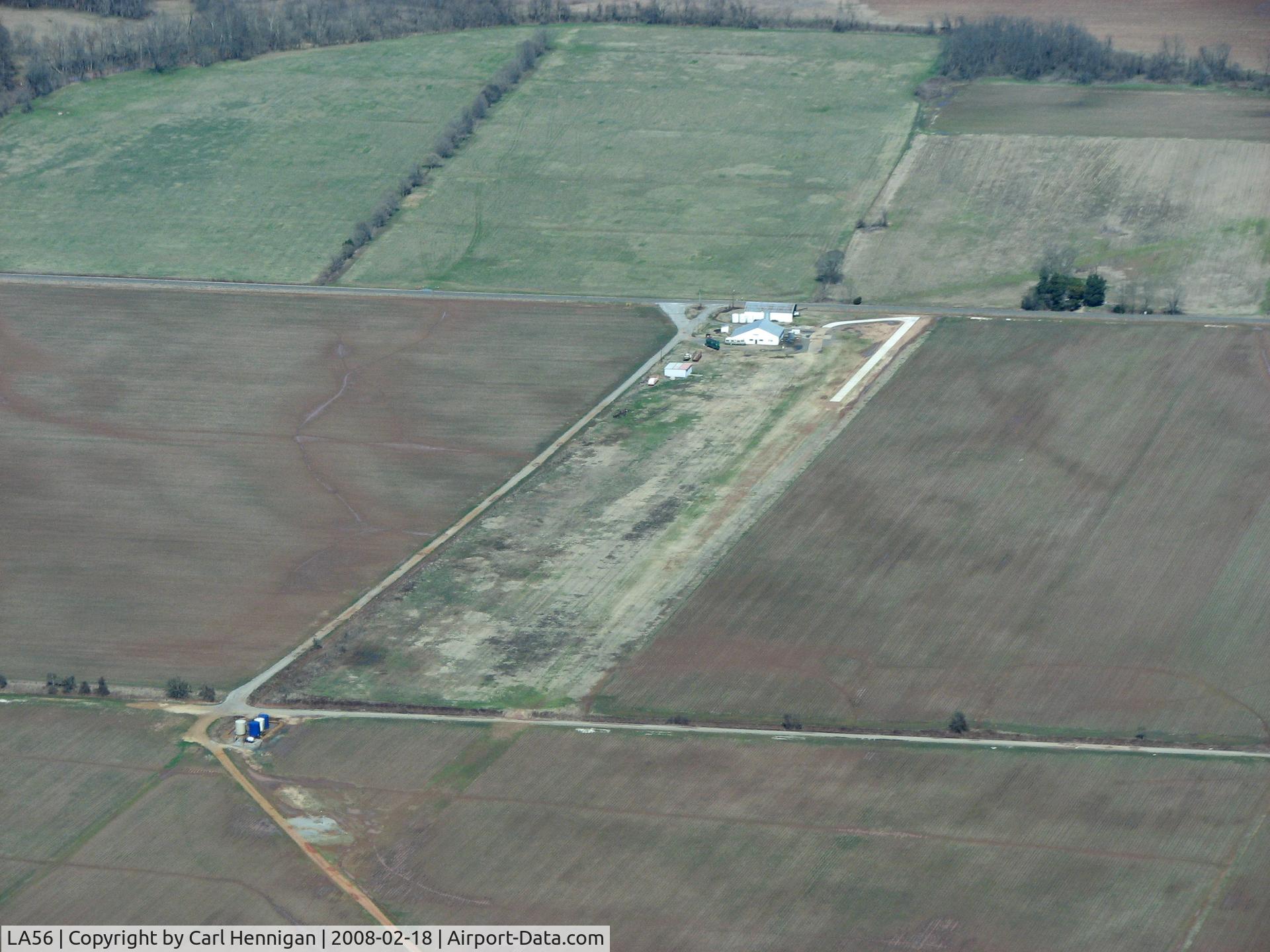 Naylor Airport (LA56) - looking north