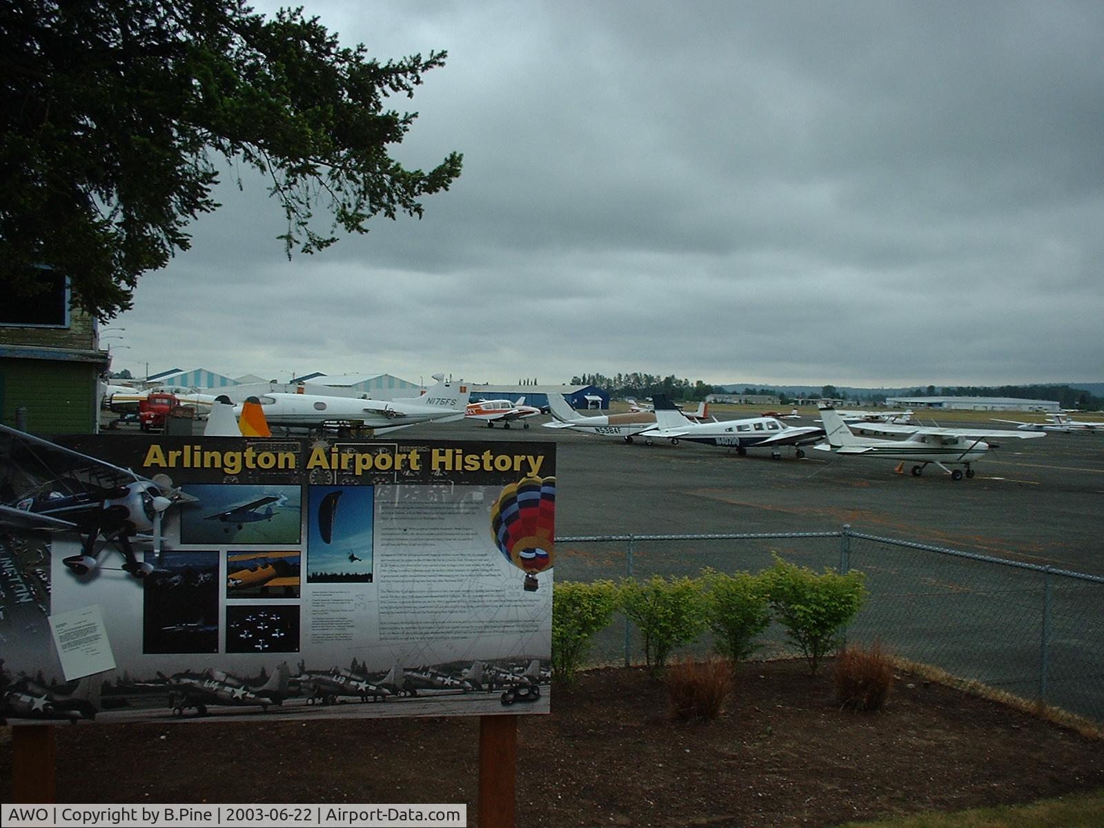 Arlington Municipal Airport (AWO) - History