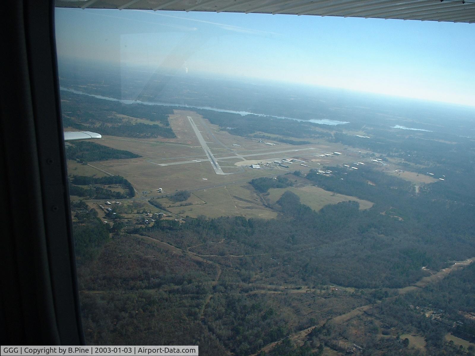 East Texas Regional Airport (GGG) - From the Air