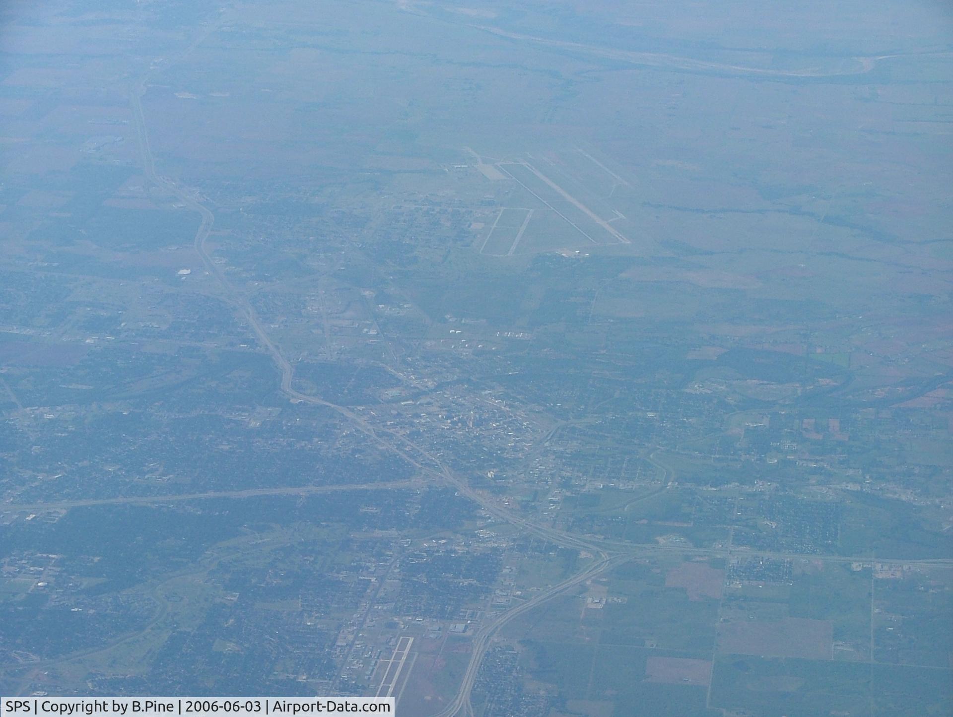 Sheppard Afb/wichita Falls Municipal Airport (SPS) - WF Airport, notice Kickapoo Airport to the south
