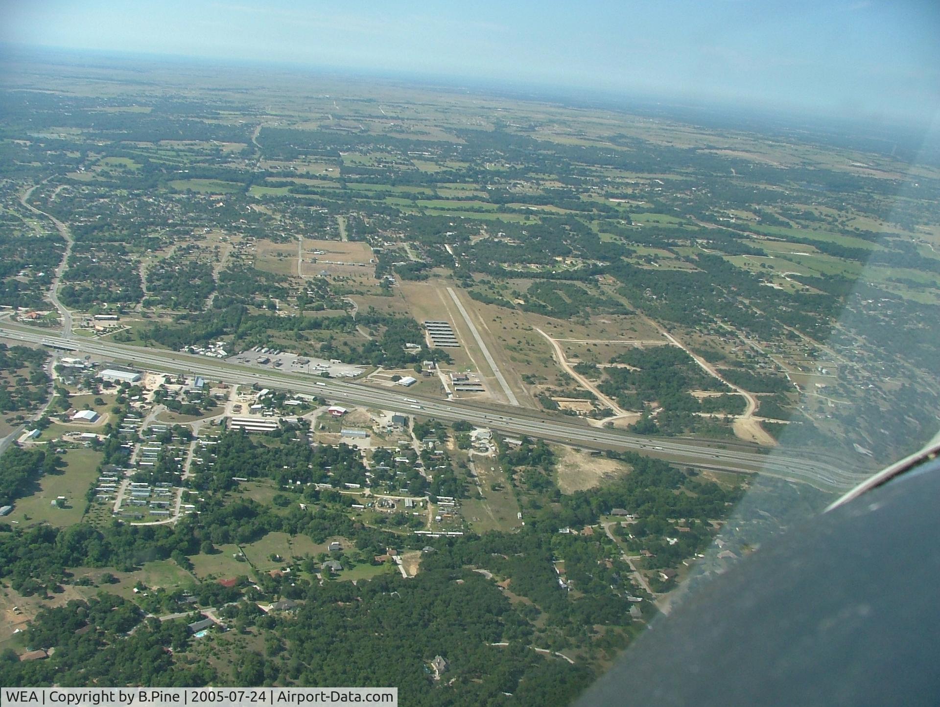Parker County Airport (WEA) - Looking South