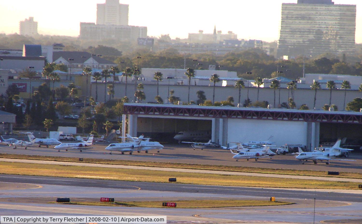 Tampa International Airport (TPA) - A view of the Executive ramp at Tampa