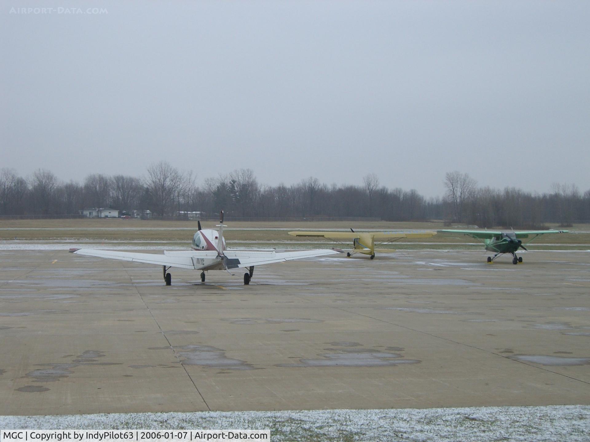 Michigan City Muni-phillips Field Airport (MGC) - Michigan City Tarmac - I hope to go back when the weather is a bit warmer...