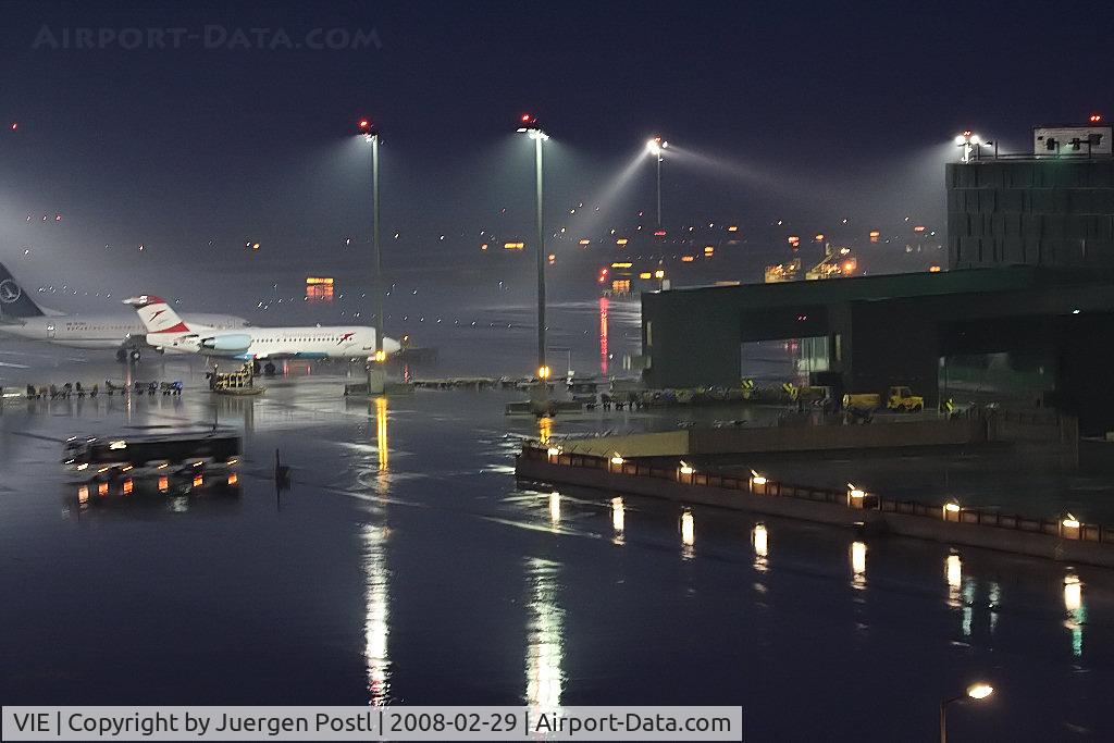 Vienna International Airport, Vienna Austria (VIE) - VIE at night