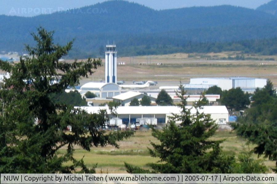 Whidbey Island Nas /ault Field/ Airport (NUW) - Control tower of the naval air base - EA-6B can be seen