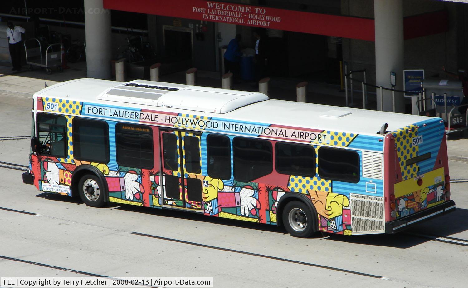 Fort Lauderdale/hollywood International Airport (FLL) - The dedicated Bus transport at Ft Lauderdale Int