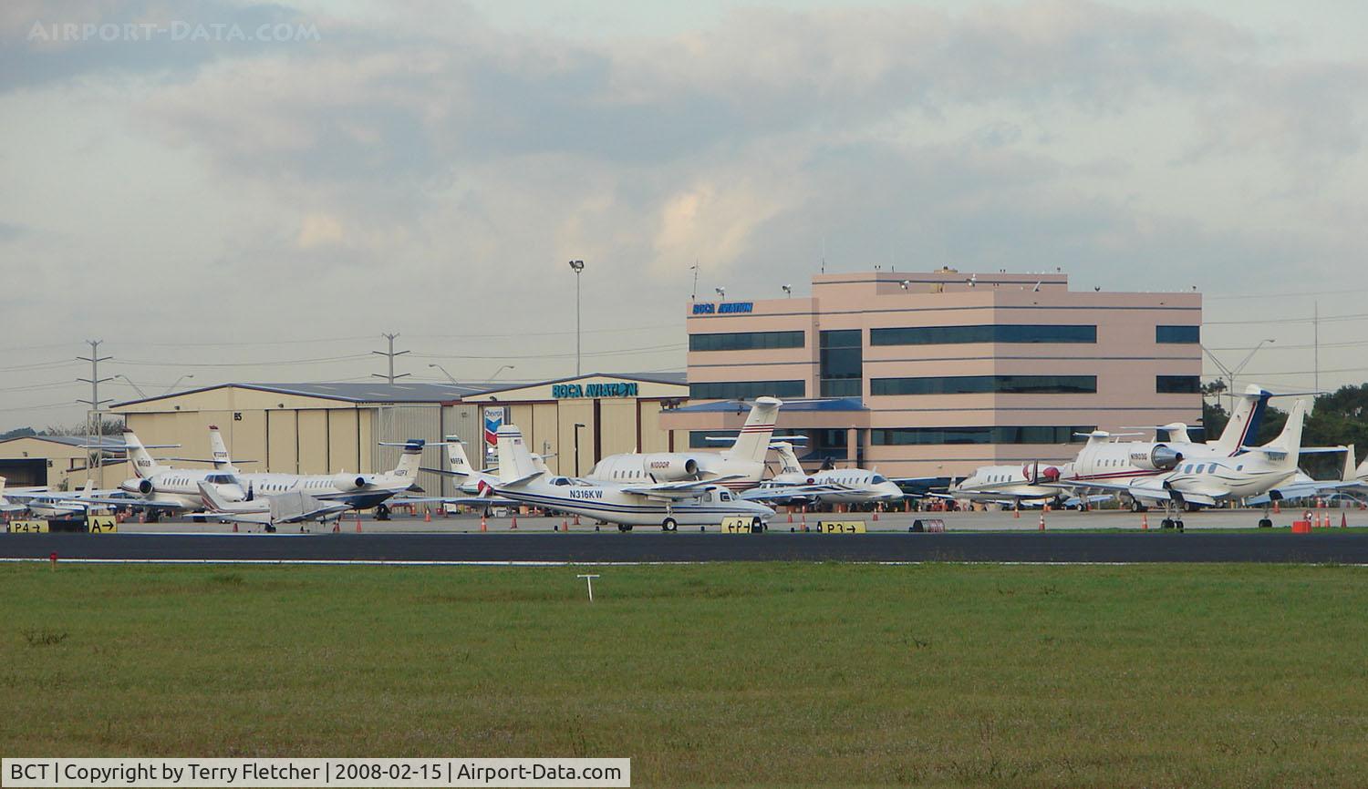 Boca Raton Airport (BCT) - An overview of the Executive ramps at the North end of the field