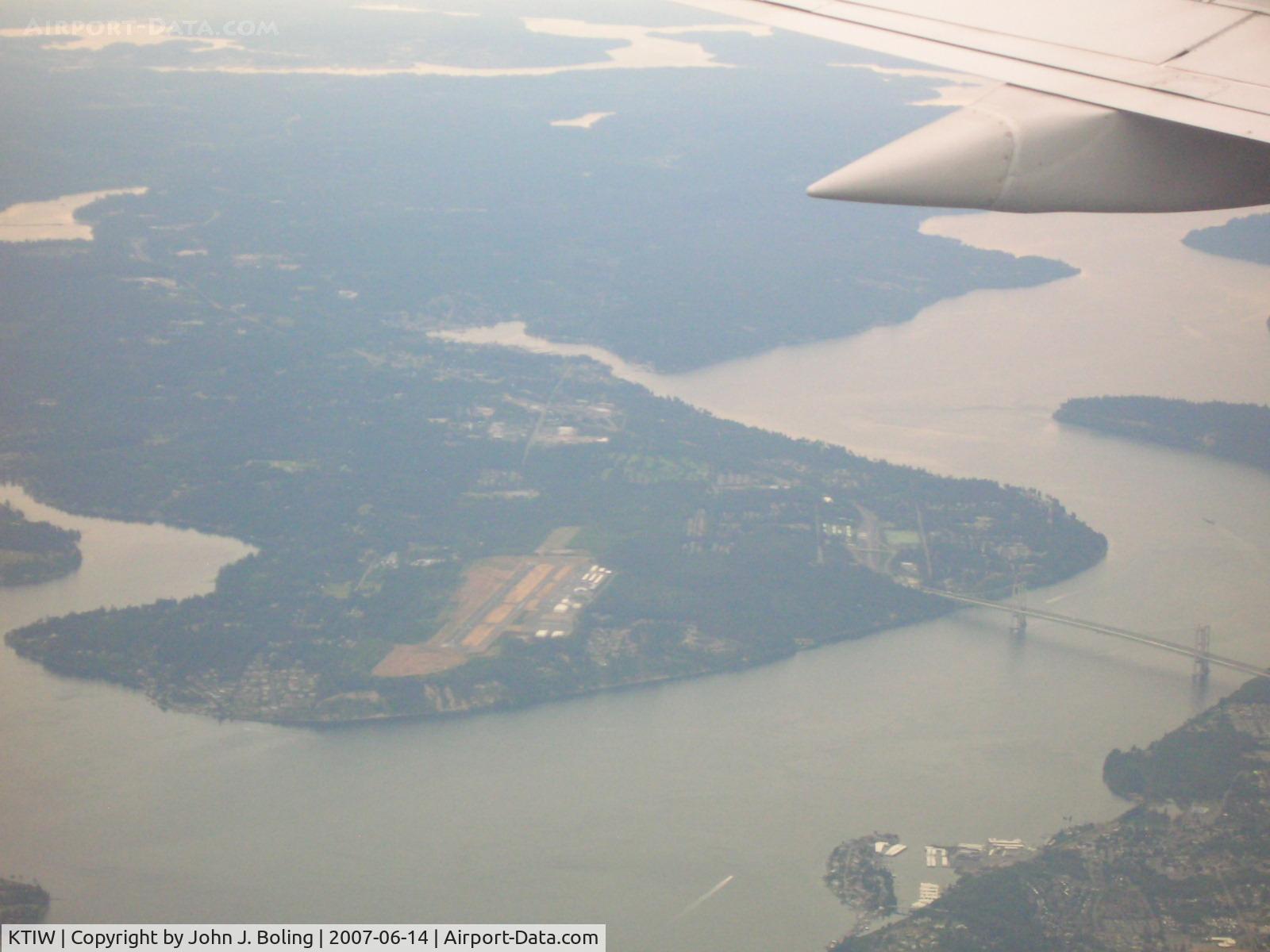 Tacoma Narrows Airport (TIW) - Tacoma Narrows Airport, Wa. Taken from an Alaskan 737 inbound to SEATAC