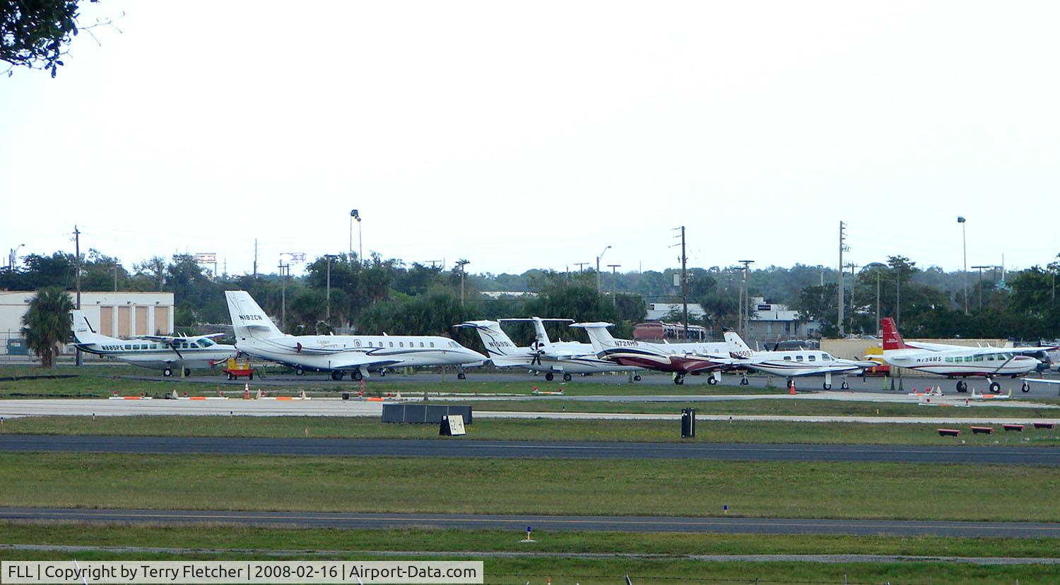 Fort Lauderdale/hollywood International Airport (FLL) - One of the FLL executive ramps during Miami Boat Show weekend